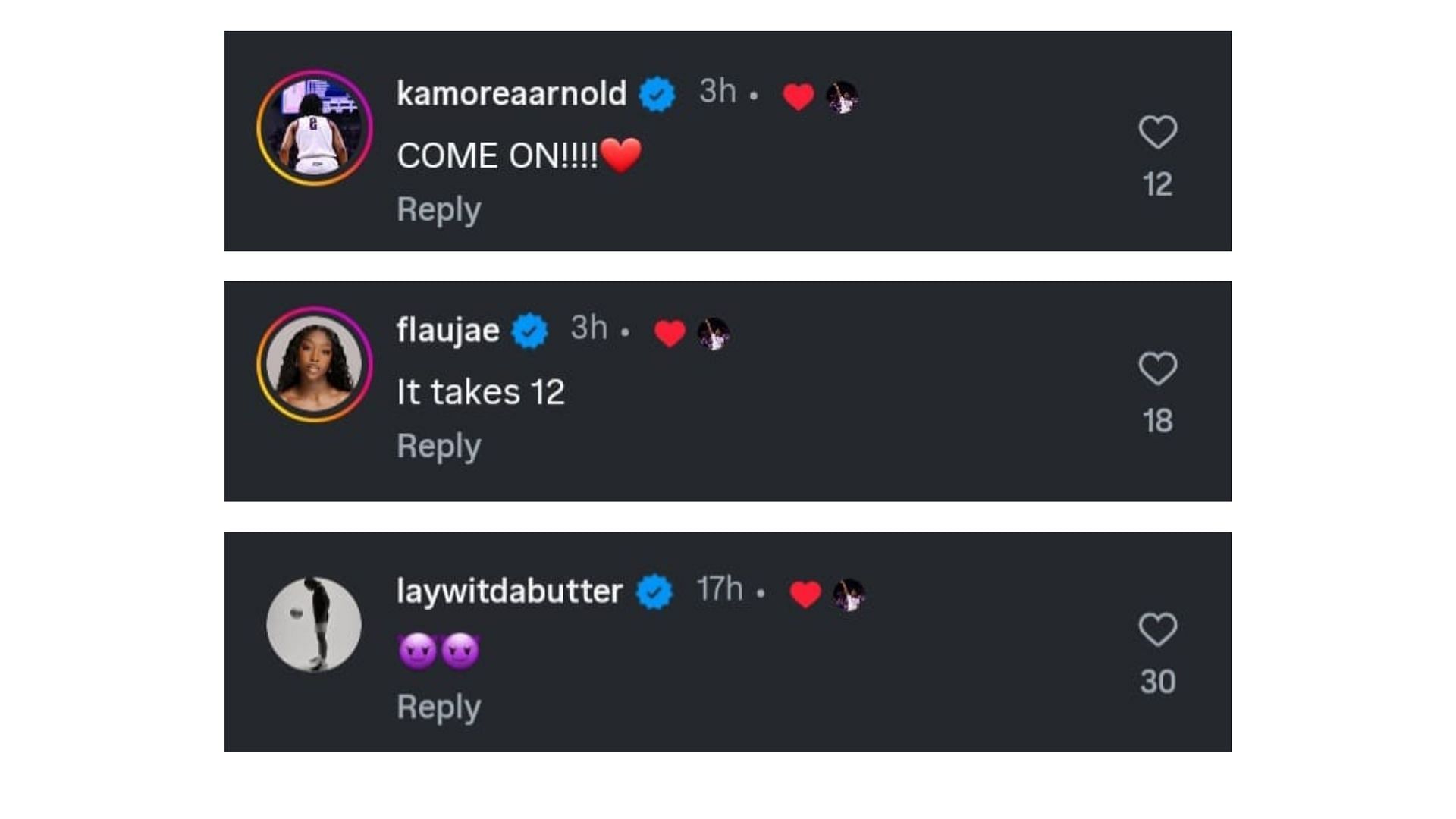 Comments on Mikaylah Williams' post